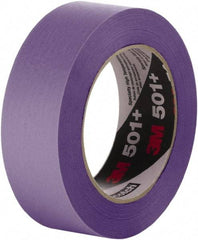 3M - 96mm Wide x 55 m Long Purple Crepe Paper Masking Tape - Series 501+, 33 In/Lb Tensile Strength - A1 Tooling