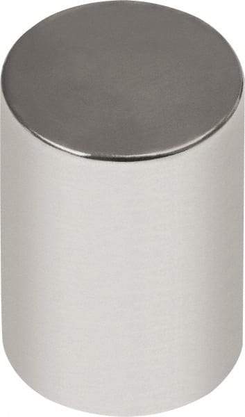 Mag-Mate - 1/4" Diam x 1/2" High Neodymium Rare Earth Magnet - 3.87 Lb Max Capacity, 180°F Max, Nickel Plated - A1 Tooling