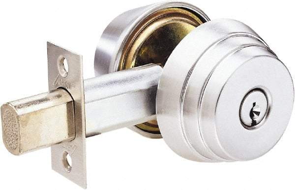 Arrow Lock - 1-3/8 to 1-3/4" Door Thickness, Satin Chrome Finish, Double Cylinder Deadbolt - A1 Tooling