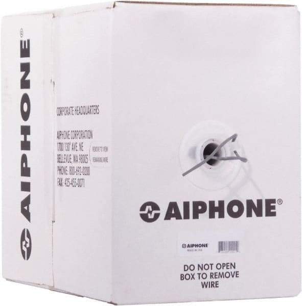 Aiphone - 22 AWG, 2 Wire, 1,000' OAL Shielded Automation & Communication Cable - PVC Insulation, 0.0253" OD - A1 Tooling