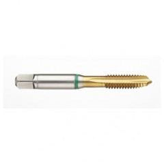 41168 2B -Flute Cobalt Green Ring Spiral Point Plug Tap-TiN - A1 Tooling