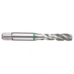 1/2-13 2B 3-Flute Cobalt Green Ring Semi-Bottoming 40 degree Spiral Flute Tap-Bright - A1 Tooling