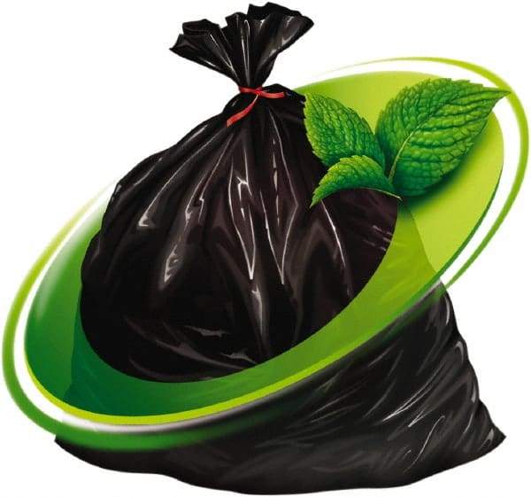 Mint-X - 1.3 mil Thick, Rodent Repellent Trash Bags - Linear Low-Density Polyethylene (LLDPE), Flat Pack Dispenser, 40" Wide x 46" High, Black - A1 Tooling