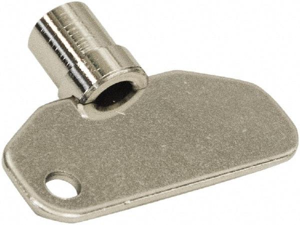 Made in USA - 1.97" Long x 0.45" Wide x 1.55" High, Key Latch - Zinc Plated Steel, with Steel Finish - A1 Tooling