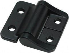 Value Collection - 1.58" Long x 1-1/2" Wide, Aluminum Door Hinge - Aluminum, Black Finish - A1 Tooling