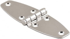 Made in USA - 4.02" Long x 4.65" Wide, Cabinet Hinge - 316 Stainless Steel, High Gloss Finish - A1 Tooling