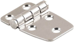 Made in USA - 1.73" Long x 2.28" Wide, Cabinet Hinge - 316 Stainless Steel, High Gloss Finish - A1 Tooling