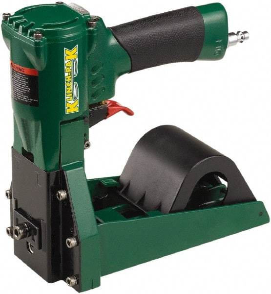 Klinch-Pak - Pneumatic Staple Gun - 1-1/4" Staples, 1000 Lb Capacity, Green, Aluminum - A1 Tooling