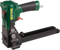 Klinch-Pak - Pneumatic Staple Gun - 1-3/8" Staples, 100 Lb Capacity, Green, Aluminum - A1 Tooling