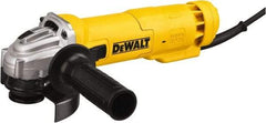 DeWALT - 4-1/2" Wheel Diam, 11,000 RPM, Corded Angle & Disc Grinder - 5/8-11 Spindle, 120 Volts, 11 Amps - A1 Tooling