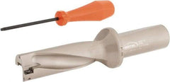 Hertel - 3-3/4" Max Drill Depth, 3xD, 1-1/4" Diam, Indexable Insert Drill - 2 Inserts, 1-1/4" Shank Diam, Straight Shank - A1 Tooling