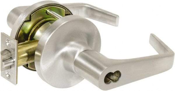 Falcon - Storeroom Lever Lockset - 2-3/4" Back Set, Steel, Brushed Chrome Finish - A1 Tooling