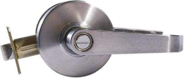 Arrow Lock - Entry Lever Lockset - 2-3/4" Back Set, Steel, Brushed Chrome Finish - A1 Tooling