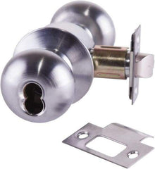 Arrow Lock - Entrance Lever Lockset - 2-3/4" Back Set, Steel, Brushed Chrome Finish - A1 Tooling