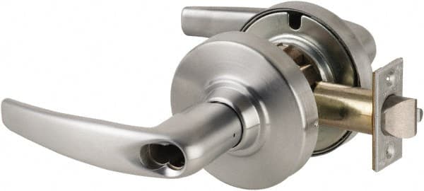 Storeroom Lever Lockset for 1-3/4 to 2″ Thick Doors 2-3/4″ Backset, Brushed Chrome Finish