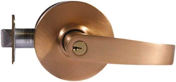 Sargent - Entry Lever Lockset - 2-3/4" Back Set, Steel, Satin Bronze Finish - A1 Tooling