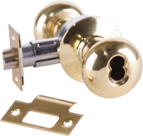 Arrow Lock - Entrance Lever Lockset - 2-3/4" Back Set, Steel, Bright Brass Finish - A1 Tooling