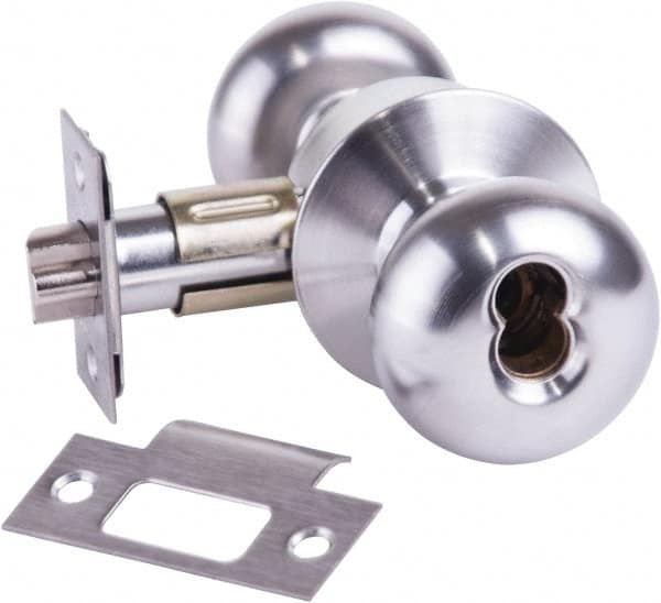 Arrow Lock - Entrance Lever Lockset - 2-3/4" Back Set, Steel, Brushed Chrome Finish - A1 Tooling