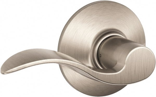 Schlage - Passage Lever Lockset for 1-3/8 to 1-3/4" Thick Doors - Exact Industrial Supply