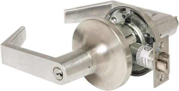 Yale - Storeroom Lever Lockset - 2-3/4" Back Set, Steel, Brushed Chrome Finish - A1 Tooling