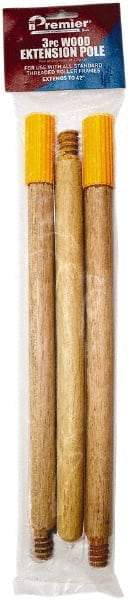 Premier Paint Roller - 3.5' Long Paint Roller Extension Pole - Wood - A1 Tooling