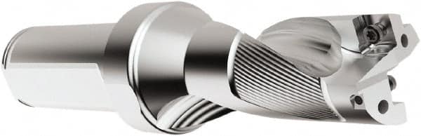 Seco - 30.23mm Max Drill Depth, 2xD, 15.09mm Diam, Indexable Insert Drill - 2 Inserts, 1" Shank Diam, Straight Shank - A1 Tooling