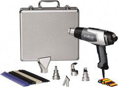 Steinel - 120 to 1,150°F Heat Setting, 4 to 13 CFM Air Flow, Heat Gun Kit - 120 Volts, 13.3 Amps, 1,600 Watts, 6' Cord Length - A1 Tooling