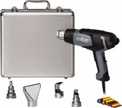 Steinel - 120 to 1,100°F Heat Setting, 4 to 13 CFM Air Flow, Heat Gun Kit - 120 Volts, 13.2 Amps, 1,500 Watts, 6' Cord Length - A1 Tooling