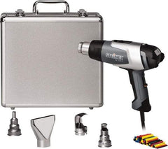 Steinel - 120 to 1,150°F Heat Setting, 4 to 13 CFM Air Flow, Heat Gun Kit - 120 Volts, 13.3 Amps, 1,600 Watts, 6' Cord Length - A1 Tooling