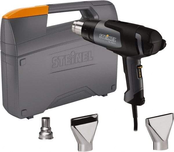 Steinel - 120 to 1,100°F Heat Setting, 4 to 13 CFM Air Flow, Heat Gun Kit - 120 Volts, 12 Amps, 1,400 Watts, 6' Cord Length - A1 Tooling