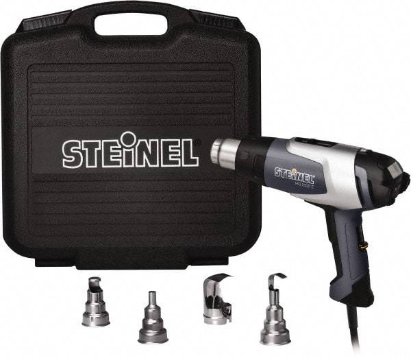 Steinel - 120 to 1,200°F Heat Setting, 4 to 13 CFM Air Flow, Heat Gun Kit - 120 Volts, 13.5 Amps, 1,600 Watts, 6' Cord Length - A1 Tooling