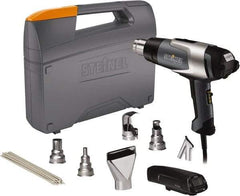 Steinel - 120 to 1,150°F Heat Setting, 4 to 13 CFM Air Flow, Heat Gun Kit - 120 Volts, 13.3 Amps, 1,600 Watts, 6' Cord Length - A1 Tooling