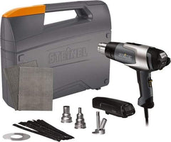 Steinel - 120 to 1,200°F Heat Setting, 4 to 13 CFM Air Flow, Heat Gun Kit - 120 Volts, 13.5 Amps, 1,600 Watts, 6' Cord Length - A1 Tooling