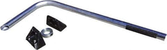 VizCon - 72" High x 38" Long x 3" Wide ADA Replacement Leg - Bright Finish, Silver, Use with 57000 - A1 Tooling