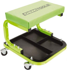 OEM Tools - 330 Lb Capacity, 4 Wheel Creeper Seat with Tray - Steel, 14-1/4" High x 14" Wide - A1 Tooling