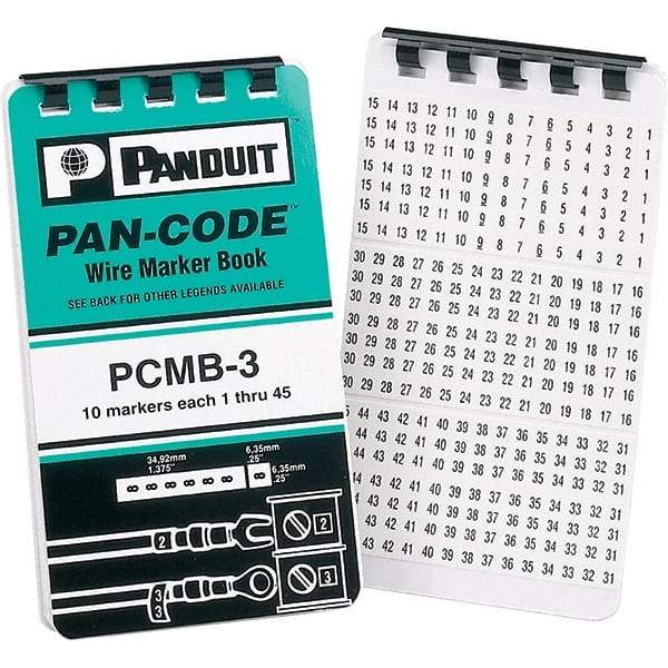 Panduit - Wire Marker Books & Pens Wire Marker Type: Book Ink Color: Black - A1 Tooling