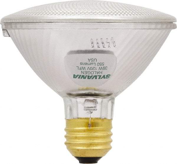 SYLVANIA - 39 Watt Halogen Flood/Spot Medium Screw Lamp - 2,950°K Color Temp, 500 Lumens, Dimmable, PAR30, 1,000 hr Avg Life - A1 Tooling