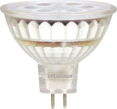 SYLVANIA - 5 Watt LED Flood/Spot 2 Pin Lamp - 3,000°K Color Temp, 350 Lumens, Shatter Resistant, MR16, 10,000 hr Avg Life - A1 Tooling