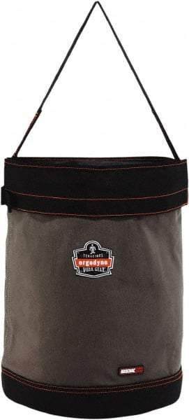 Ergodyne - 1 Pocket Gray & Black Canvas Tool Bucket - 16" Wide x 16" Deep x 20" High - A1 Tooling