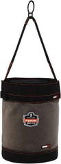 Ergodyne - 1 Pocket Gray & Black Canvas Tool Bucket - 12-1/2" Wide x 12-1/2" Deep x 17" High - A1 Tooling