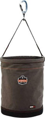 Ergodyne - 1 Pocket Gray Canvas Tool Bucket - 16" Wide x 16" Deep x 20" High - A1 Tooling