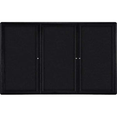 Ghent - Cork Bulletin Boards Style: Enclosed Fabric Bulletin Board Color: Black - A1 Tooling