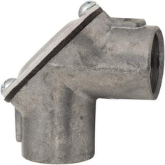 Hubbell-Raco - 1/2" Trade, Die Cast Zinc Threaded Angled Rigid/Intermediate (IMC) Conduit Coupling - A1 Tooling