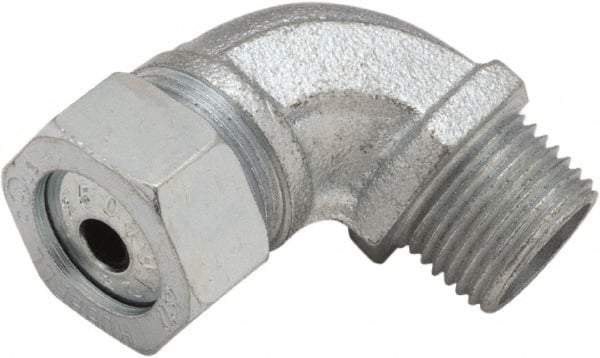 Hubbell-Raco - 1/2" Trade, Malleable Iron Angled Liquidtight Conduit Connector - A1 Tooling