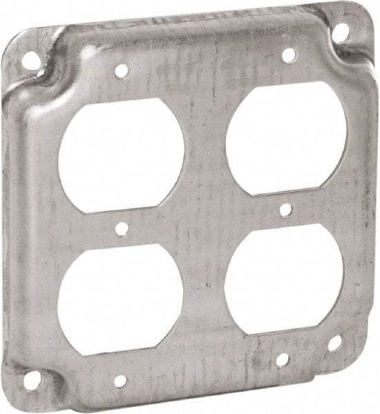 Hubbell-Raco - Electrical Outlet Box Steel Cover - Includes Mounting Hardware - A1 Tooling