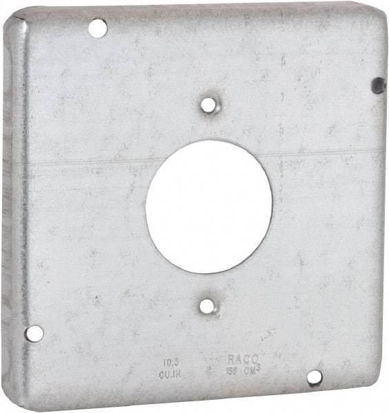 Hubbell-Raco - Electrical Outlet Box Steel Cover - Includes Mounting Hardware - A1 Tooling