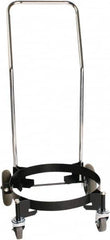 Guardair - 130 Lb Load Capacity, 30 Gal Drum Dolly - 22.13" Wide x 35-22/25" High, 4 Steel Wheels - A1 Tooling