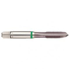 M2x0.40 6H 3-Flute Cobalt Green Ring Spiral Point Plug Tap-TiCN - A1 Tooling