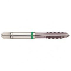 M14x2.0 6H 4-Flute Cobalt Green Ring Spiral Point Plug Tap-TiCN - A1 Tooling