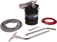 Guardair - 10 Gal Steel Tank, Air Powered Wet/Dry Vacuum - 5 Peak hp, 20' Hose Fitting, Cordless, Cartridge Filter - A1 Tooling